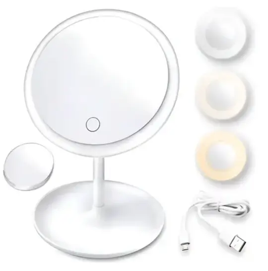 Espejo led Táctil 3 Luces en Blanco