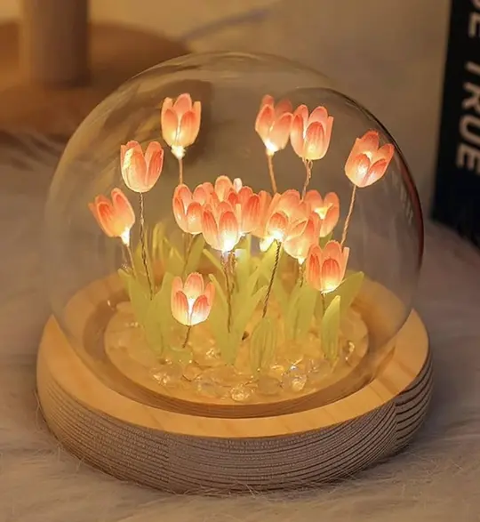 Lámpara Decorativa Esfera Tulipanes